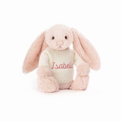 Jellycat Bashful Blush Conejo with Cream Jumper | QBRI-40296